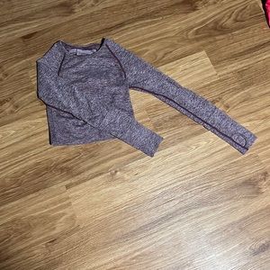 Pink seamless gym cropped shirt size small